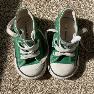 Toddler Converse- green! Size 5